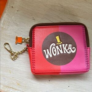 Wonka Pink and Red Wallet with Chain